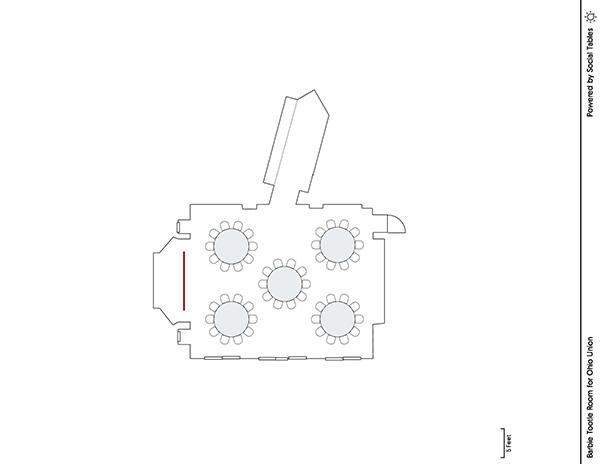 Barbie Tootle Room - Banquet Diagram