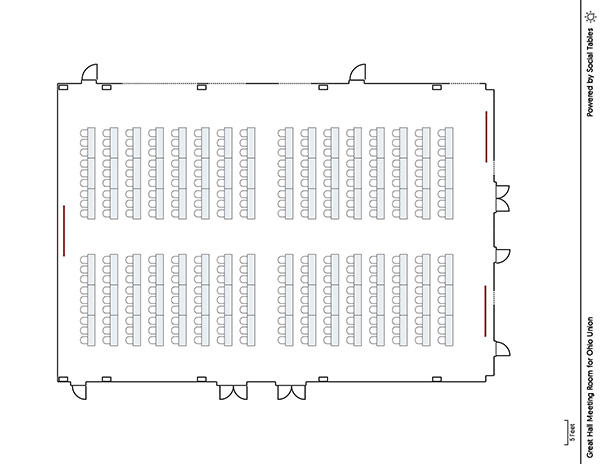 Great Hall Meeting Room - Classroom Diagram