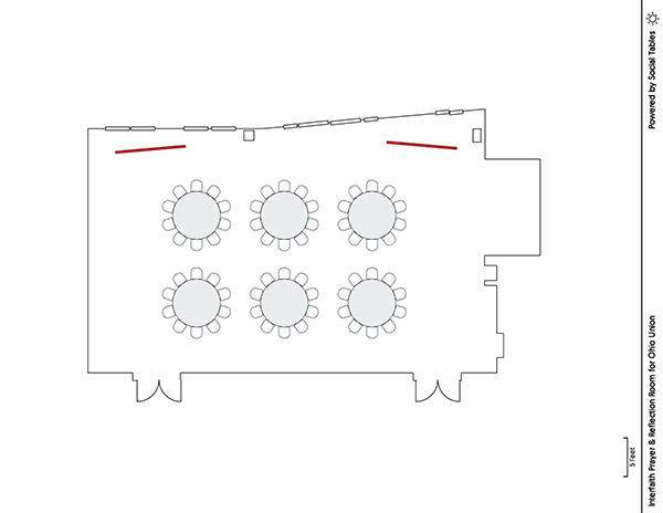 Interfaith Room - Banquet Diagram