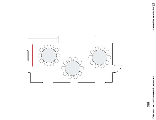 Founders Room - Banquet Diagram