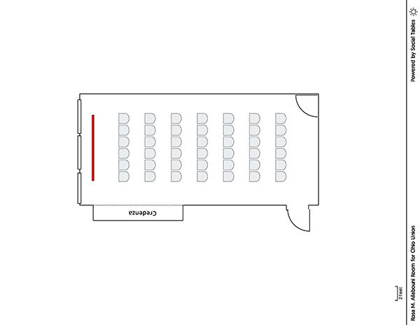Rosa M. Ailabouni Room - Theater Diagram