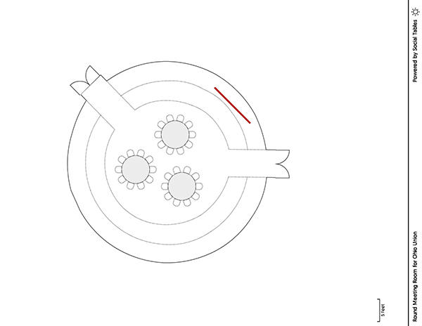 Round Room - Banquet Diagram