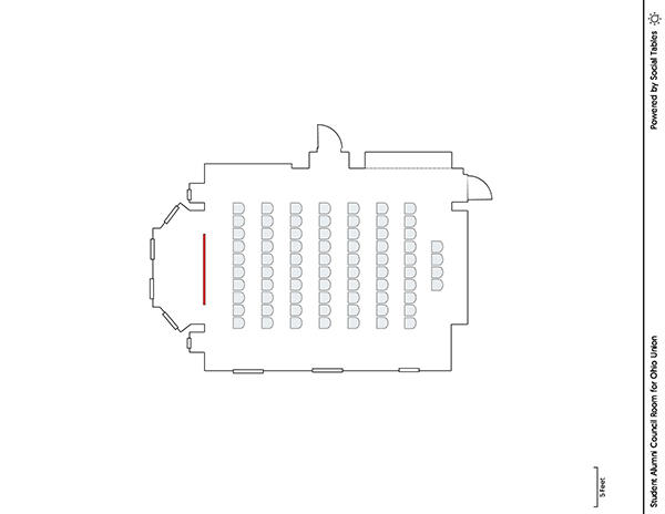Student Alumni Council Room - Theater Diagram