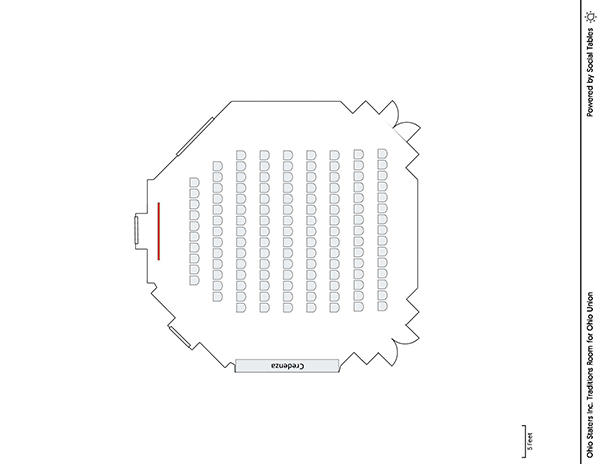Traditions Room - Theater Diagram